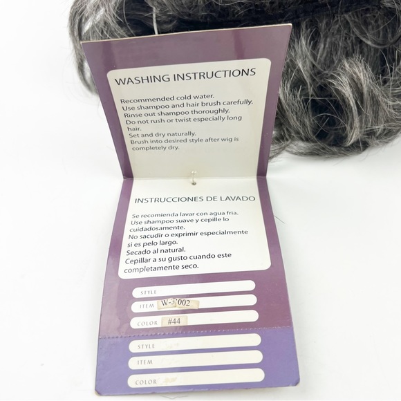 NWT Try Now Wig W3002 Dark Gray Short Style Kanekalon Bangs - Picture 8 of 9